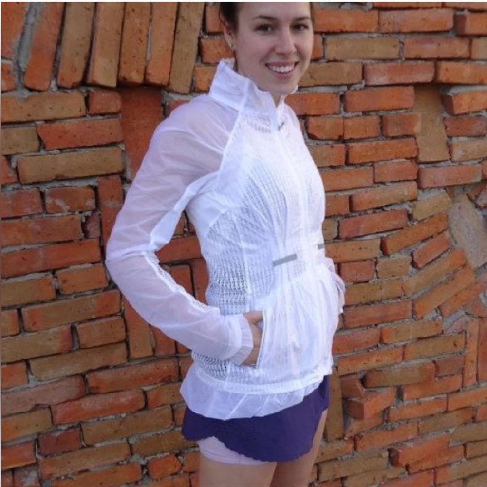 Lululemon Run: Wild Jacket Concord Grape Purple Nothin’ To Hide Mesh Wind Light - Picture 9 of 16